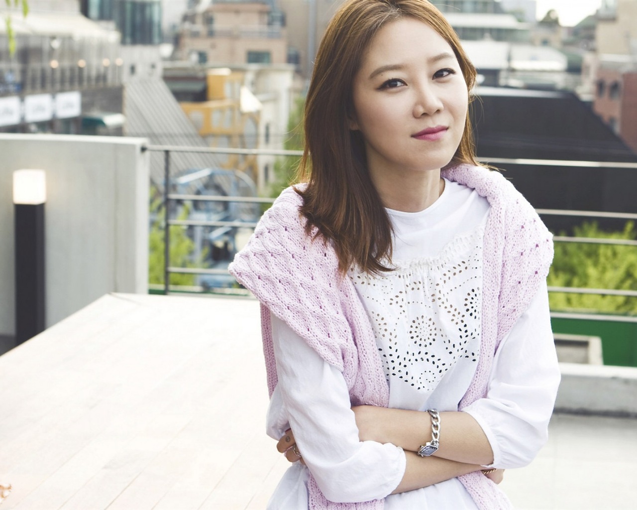 South Korea beautiful girl Kong Hyo Jin HD wallpaper #6 - 1280x1024