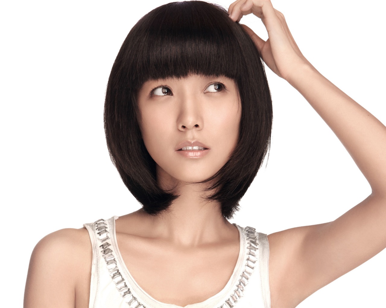 Short-haired girl HD wallpapers #14 - 1280x1024