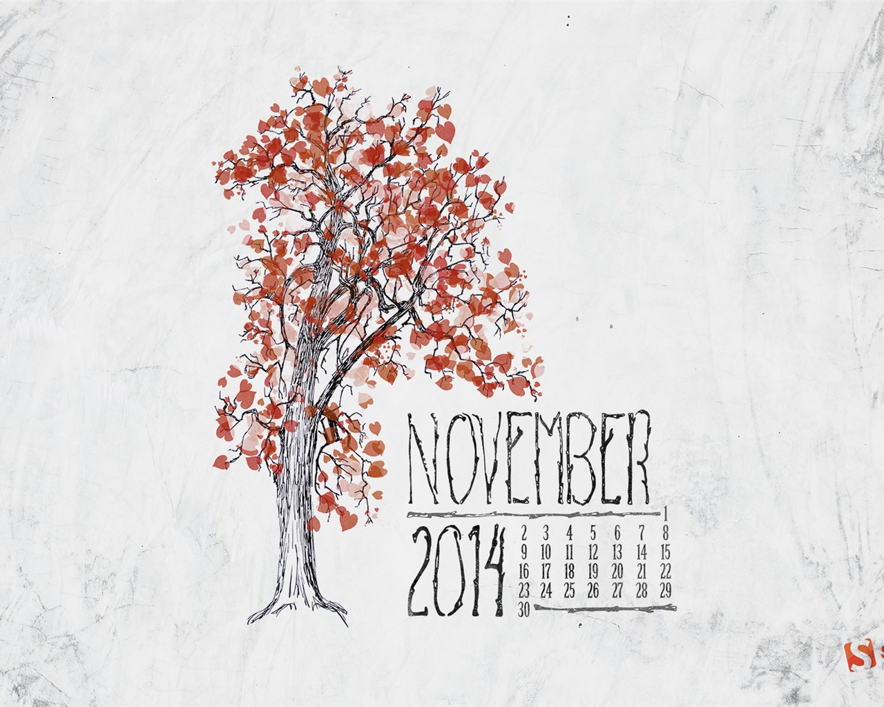 2014年11月 月曆壁紙(二) #7 - 1280x1024