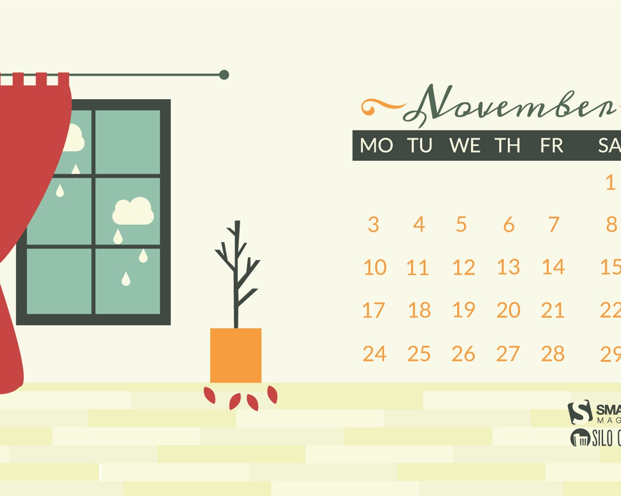 November 2014 Calendar wallpaper(2) #10 - 1280x1024