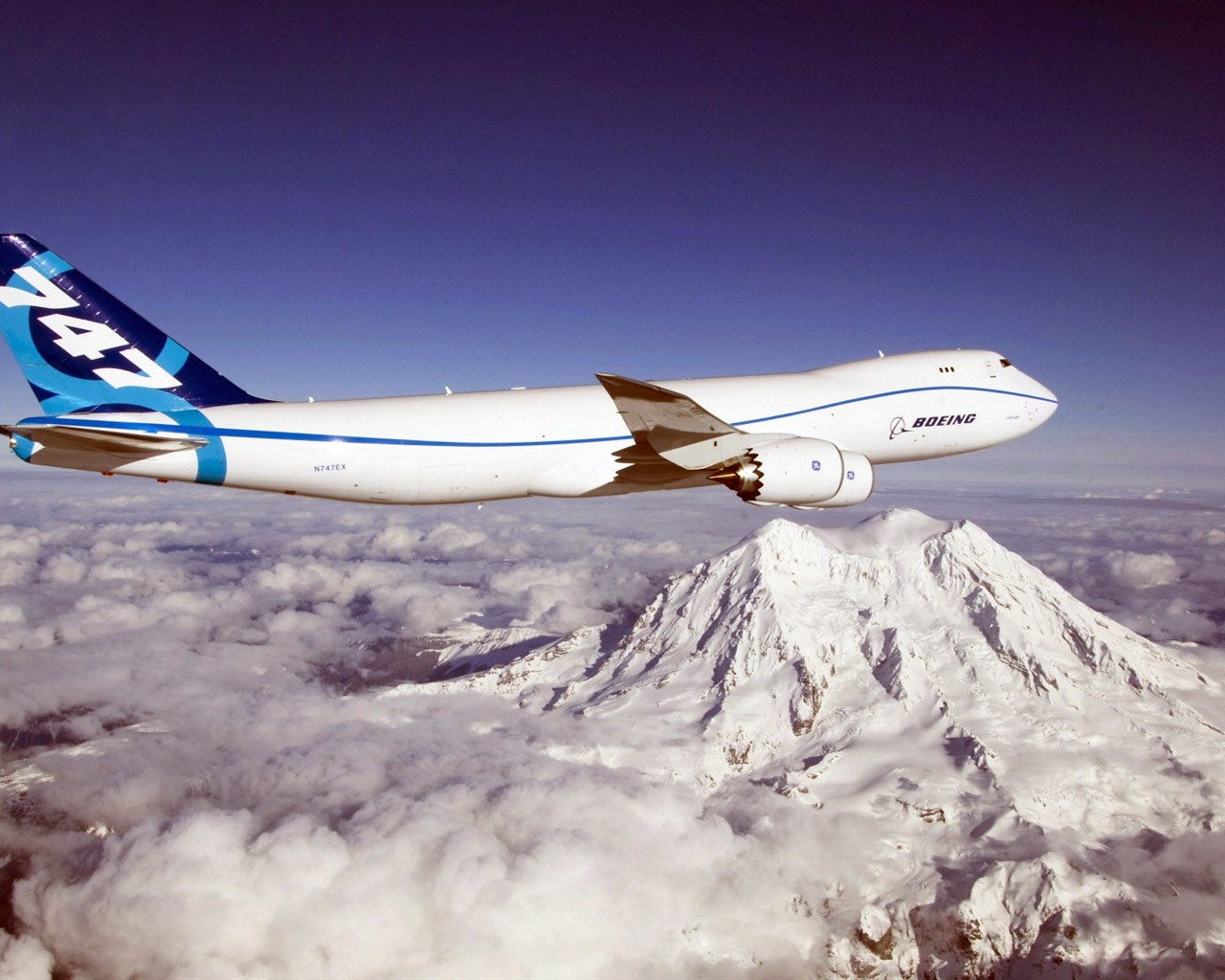 Boeing 747 Passagierflugzeug HD Wallpaper #9 - 1280x1024