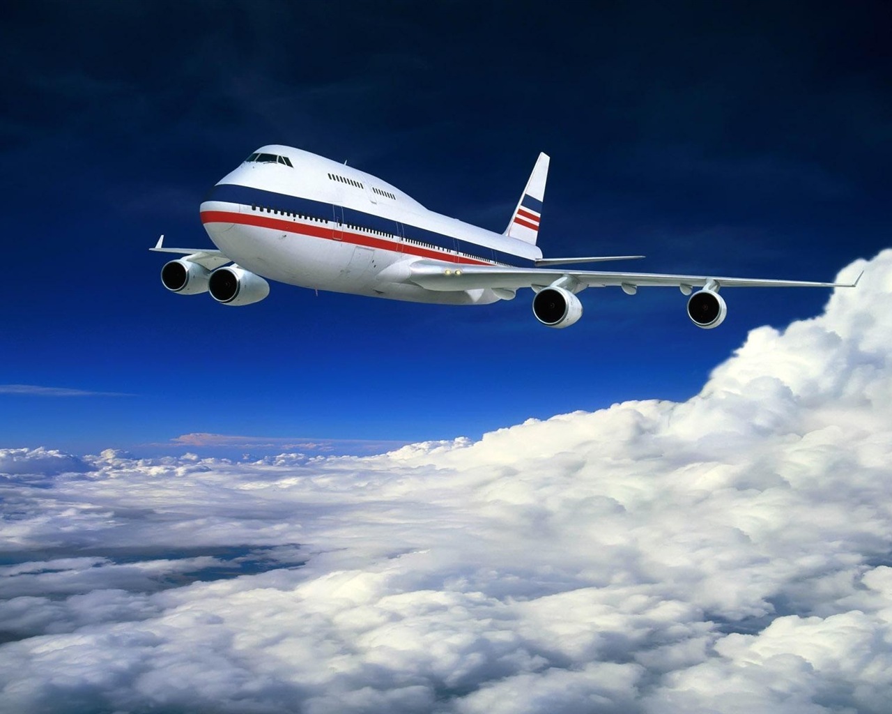 Boeing 747 dopravní letadlo HD tapety na plochu #17 - 1280x1024