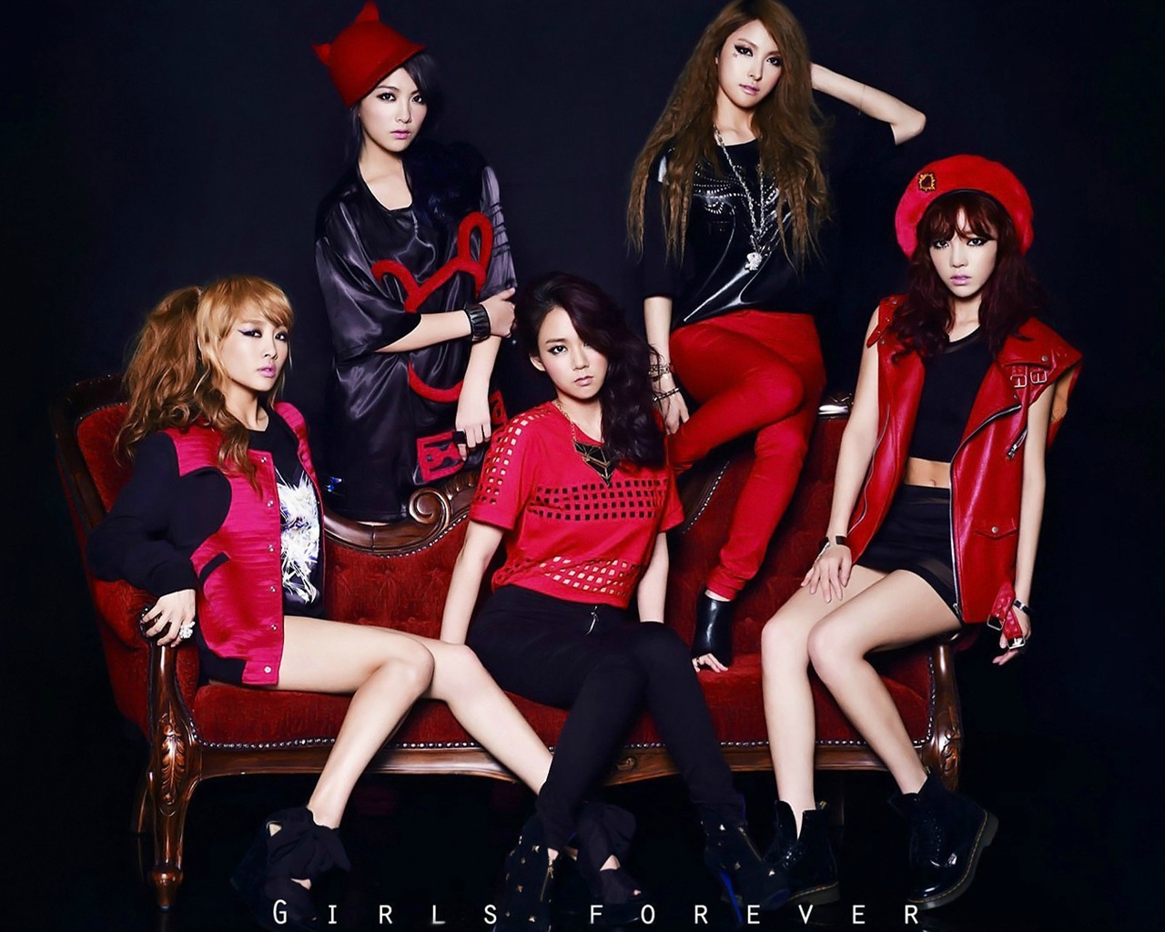 Korean girl music group, KARA HD wallpapers #6 - 1280x1024