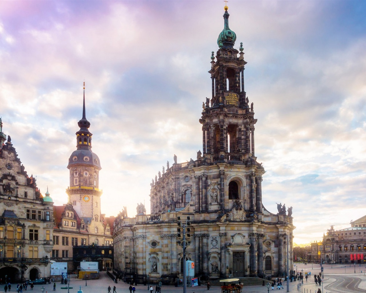 Allemagne Dresde paysage urbain fonds d'écran HD #3 - 1280x1024