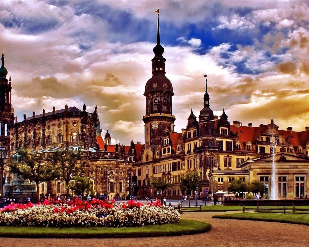 Allemagne Dresde paysage urbain fonds d'écran HD #17 - 1280x1024