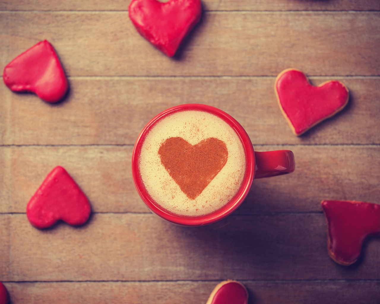 The theme of love, creative heart-shaped HD wallpapers #1 - 1280x1024