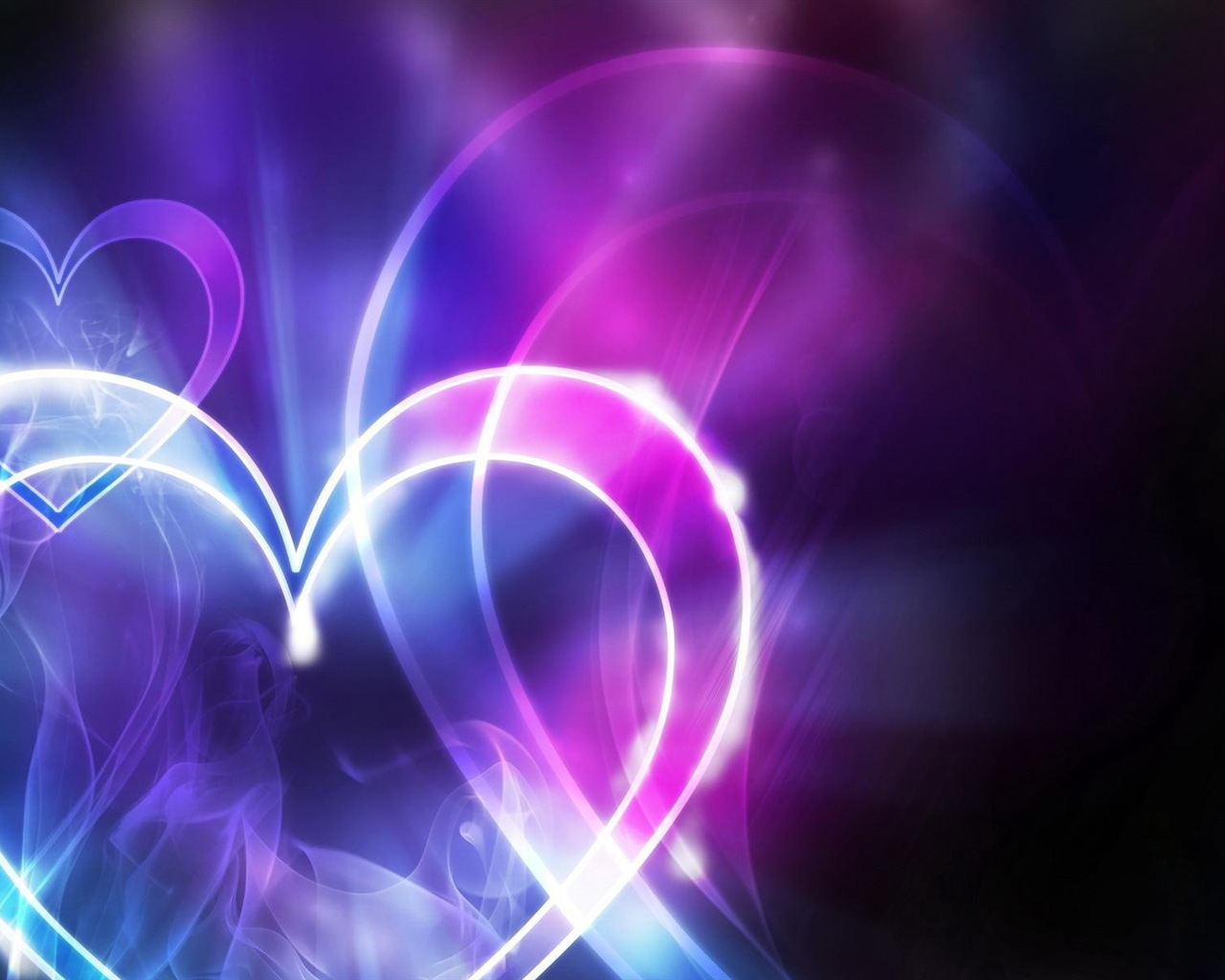 El tema del amor, fondos de pantalla de alta definición en forma de corazón creativas #8 - 1280x1024