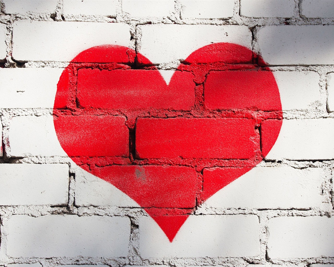 Téma lásky, Creative ve tvaru srdce HD tapety na plochu #12 - 1280x1024