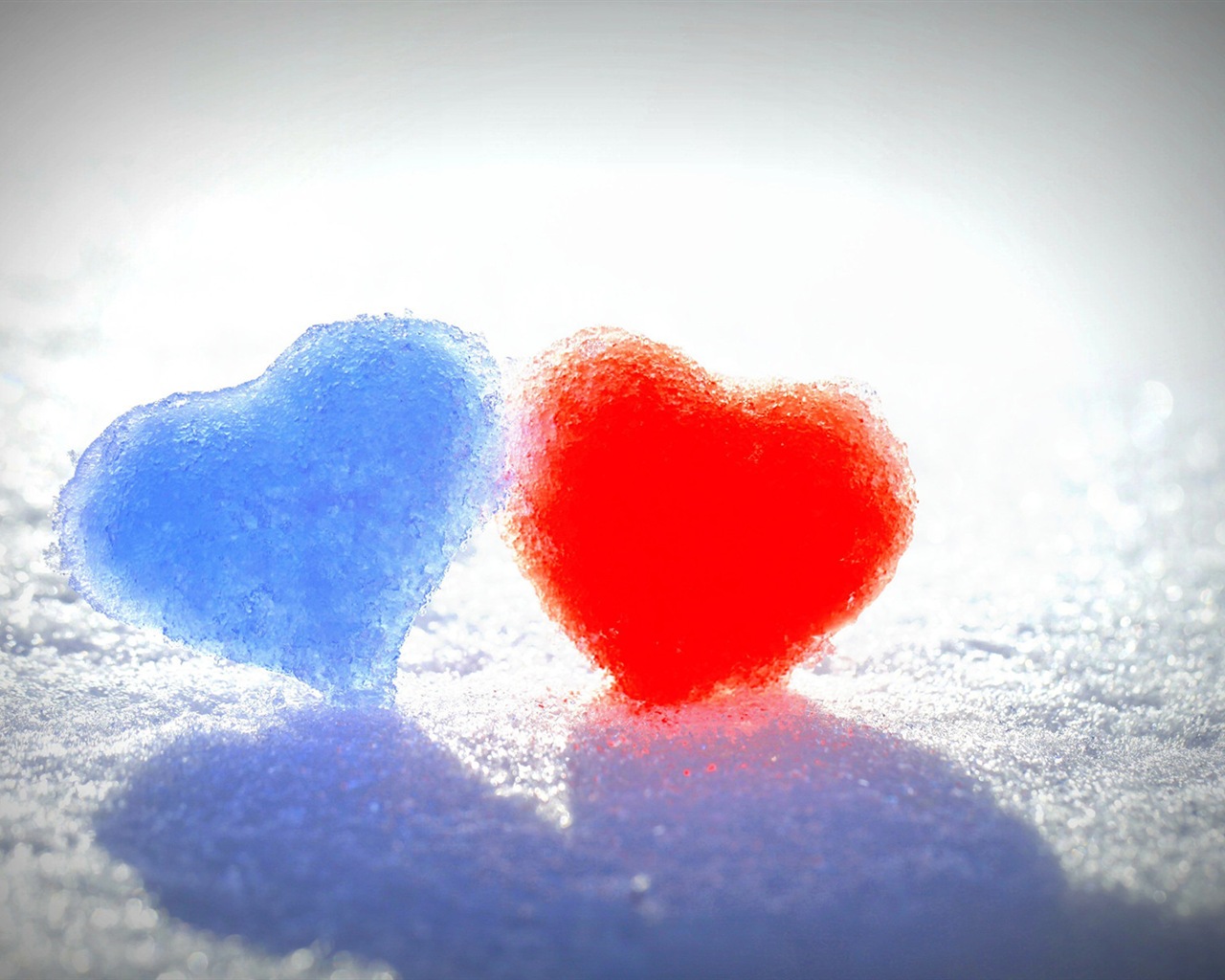 Le thème de l'amour, créatives fonds d'écran HD en forme de coeur #13 - 1280x1024