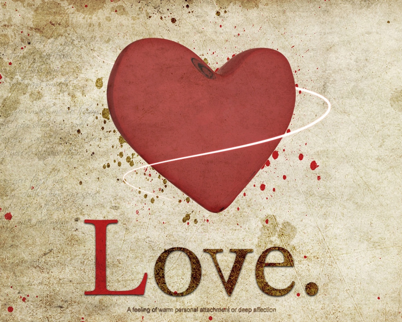 Le thème de l'amour, créatives fonds d'écran HD en forme de coeur #16 - 1280x1024