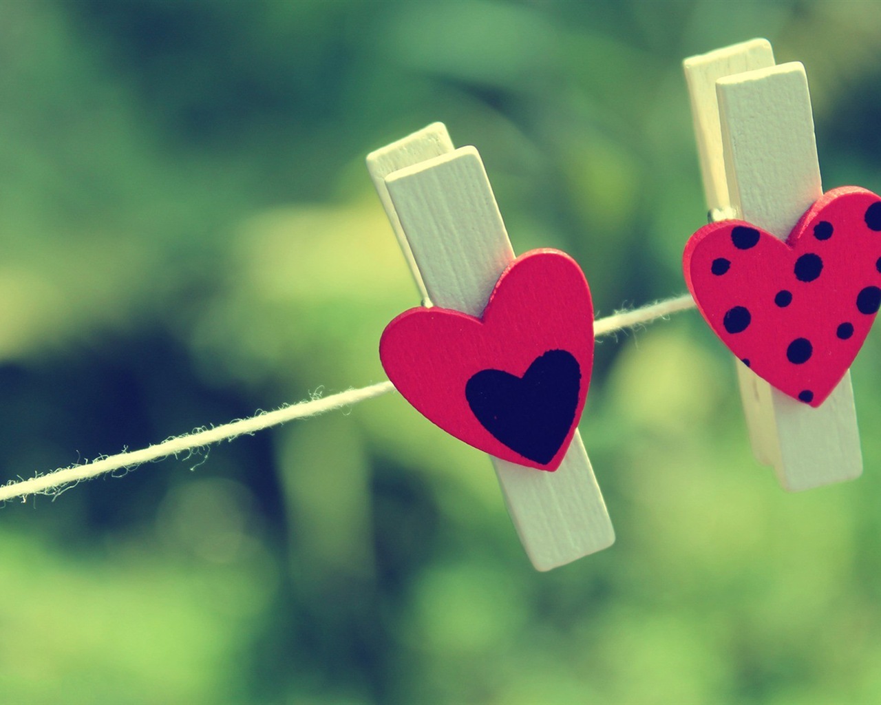 The theme of love, creative heart-shaped HD wallpapers #18 - 1280x1024