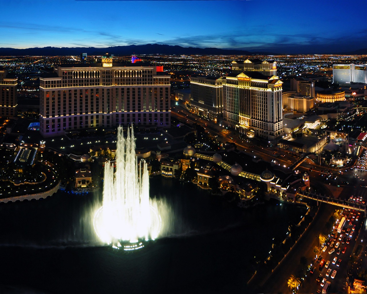 Beautiful night in Las Vegas HD wallpapers #6 - 1280x1024