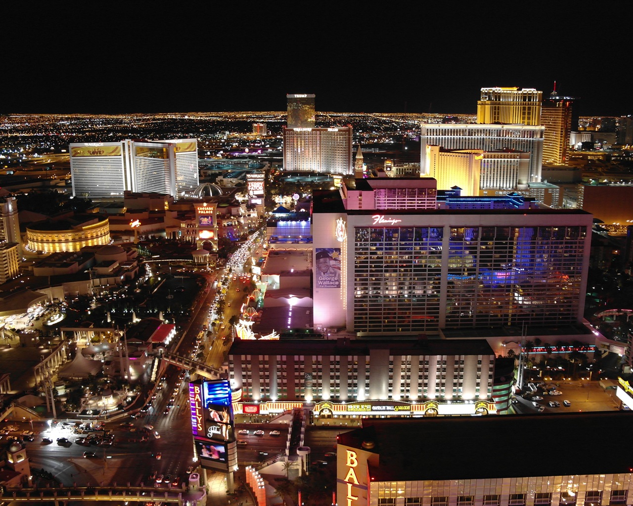 Beautiful night in Las Vegas HD wallpapers #19 - 1280x1024