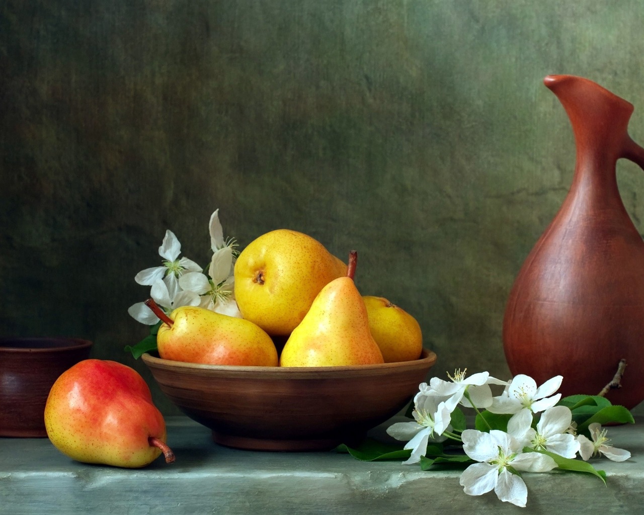 美味多汁的水果，梨的特写 高清壁纸10 - 1280x1024