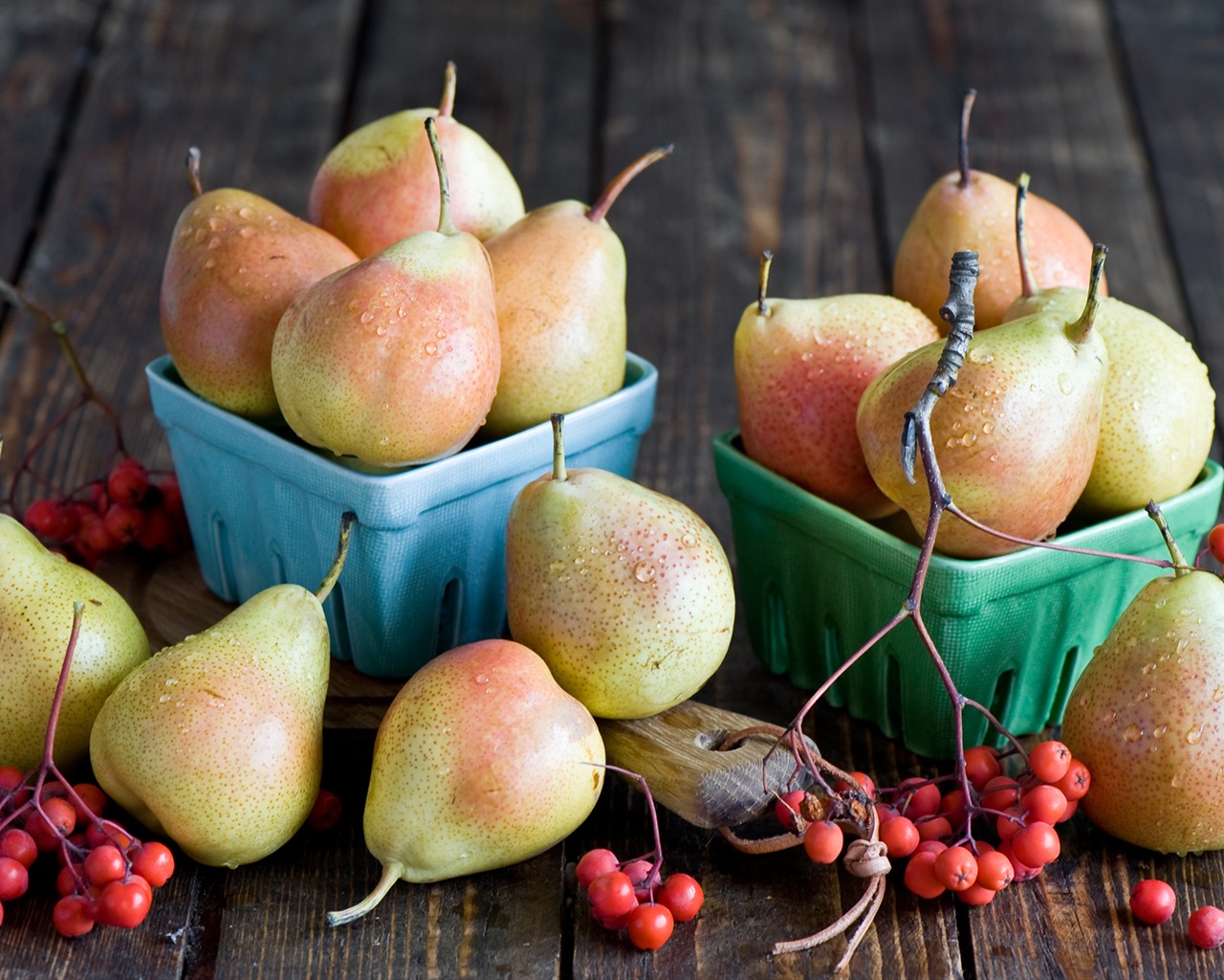 Suculenta fruta, peras fondos de pantalla de alta definición en primer plano #14 - 1280x1024