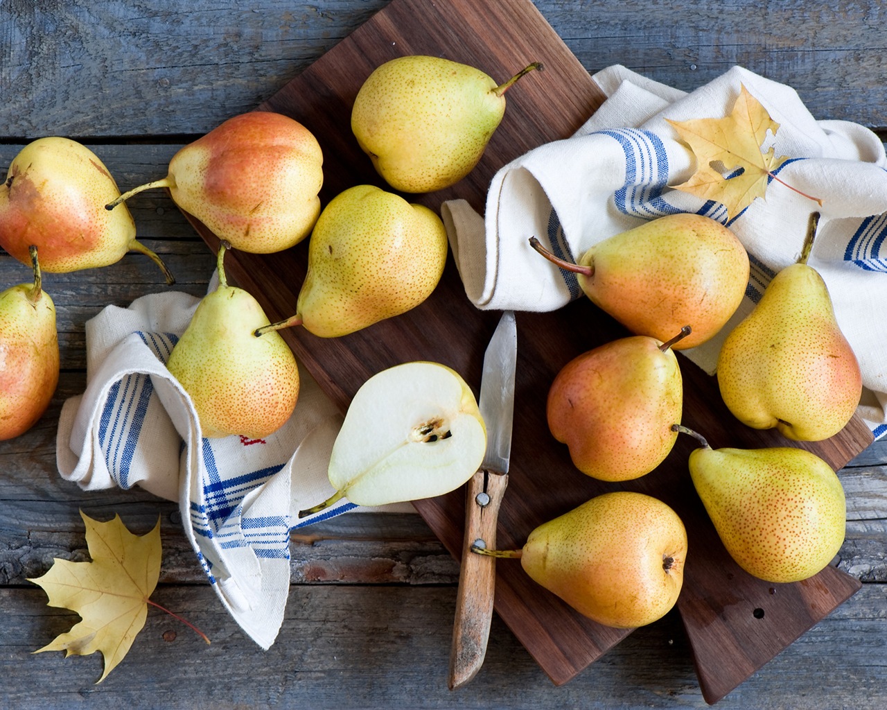 Suculenta fruta, peras fondos de pantalla de alta definición en primer plano #15 - 1280x1024