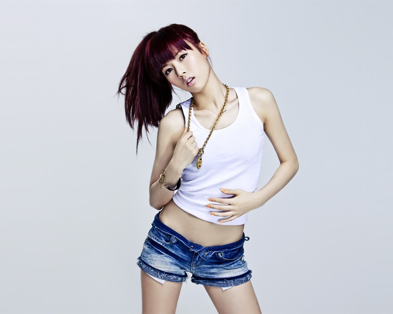 4Minute Koreanische Musik schöne Mädchen Kombination HD Wallpaper #11 - 1280x1024