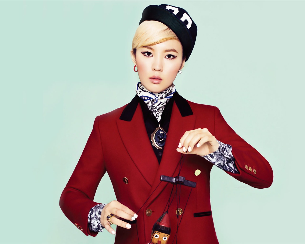4Minute Korean hudební krásné dívky kombinace HD tapety na plochu #17 - 1280x1024