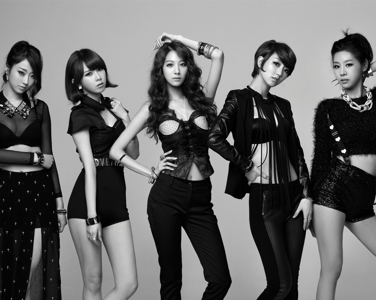Korean Girl skupina Nine Múzy HD tapety na plochu #4 - 1280x1024