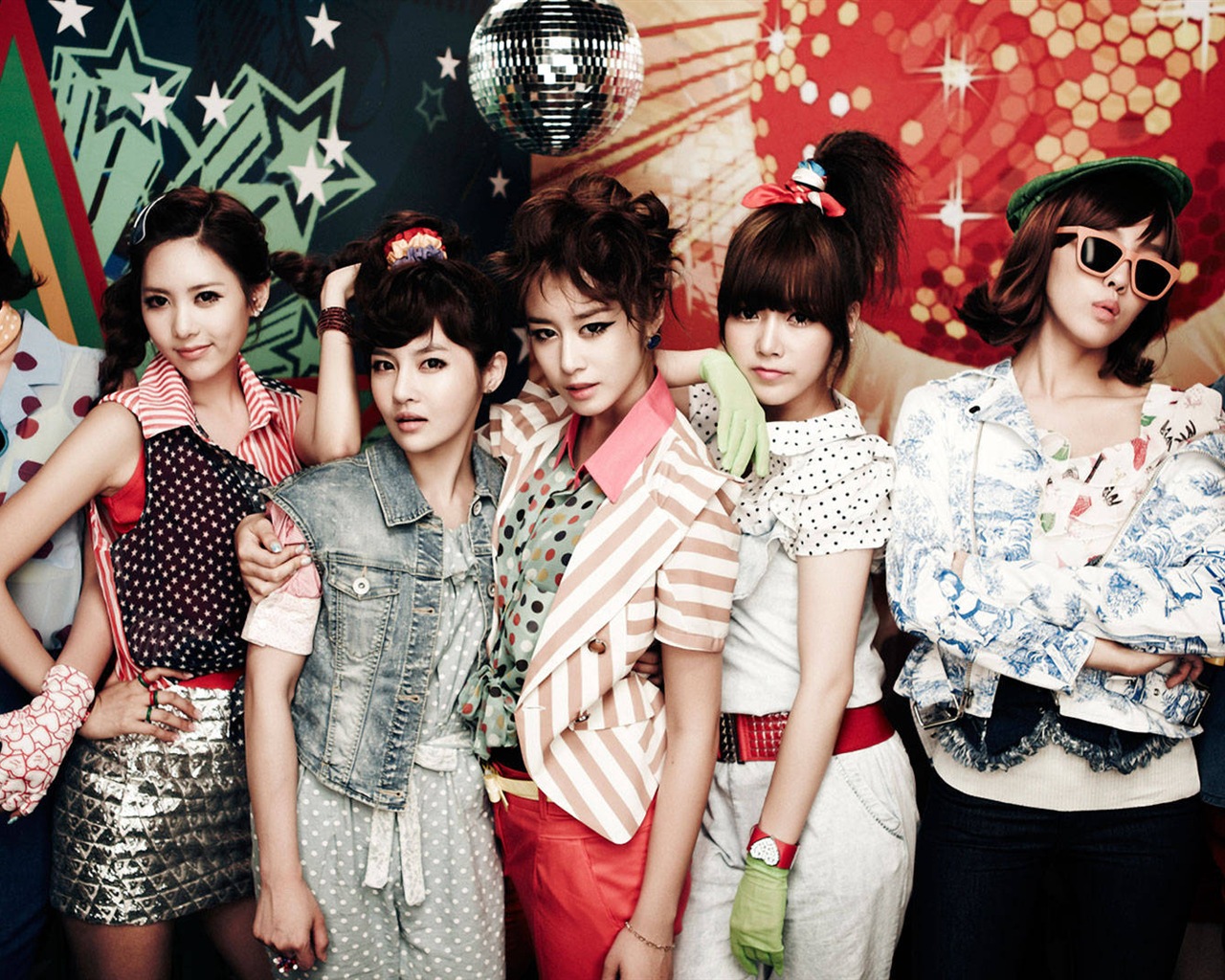 T-ARA 音樂組合，韓國女孩高清壁紙 #1 - 1280x1024