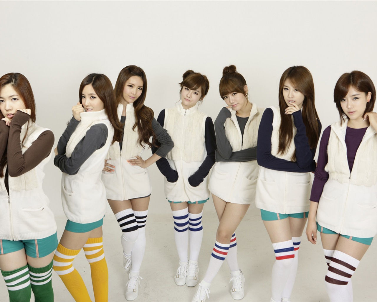 T-ARA 音乐组合，韩国女孩高清壁纸4 - 1280x1024