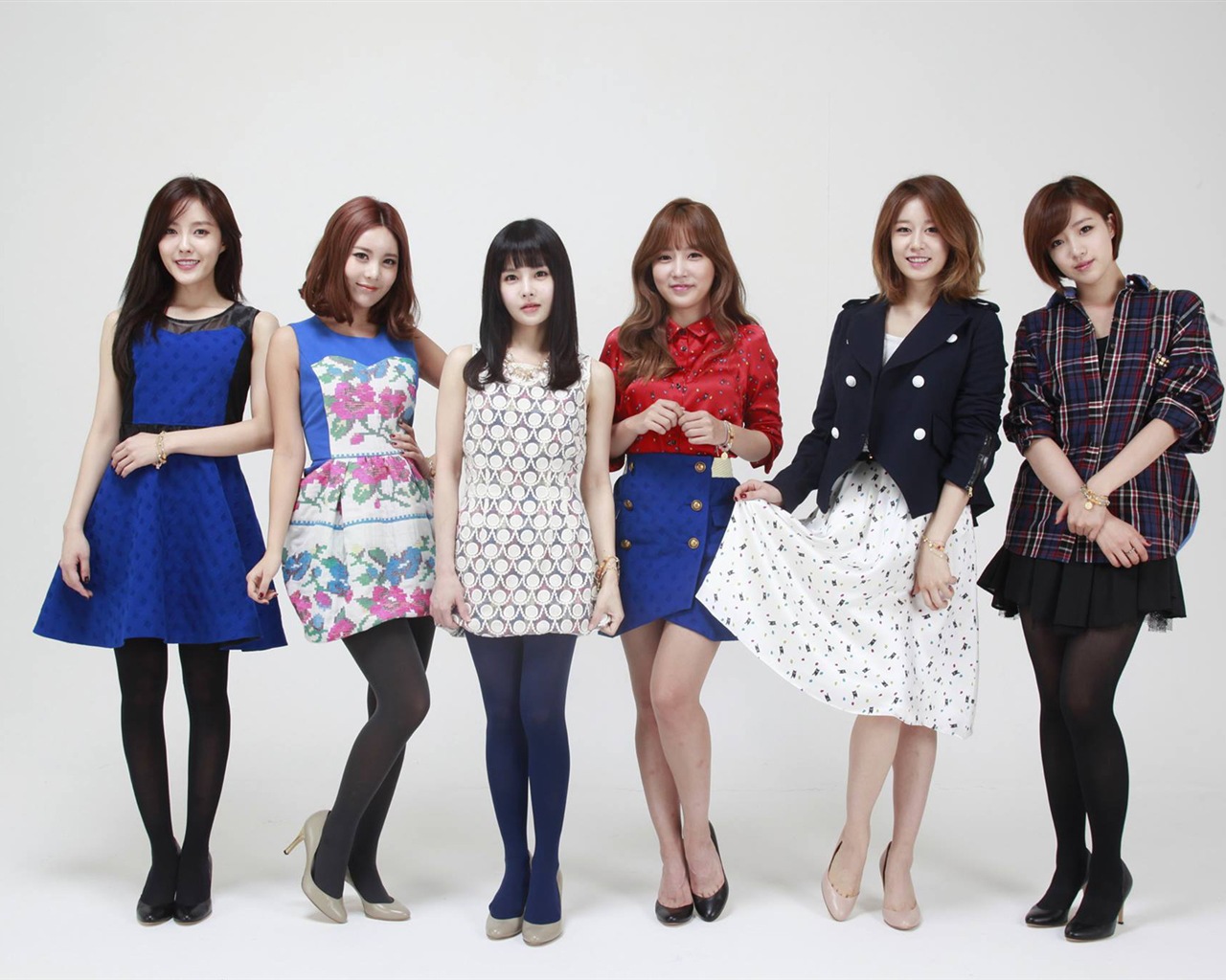 T-ARA 音乐组合，韩国女孩高清壁纸5 - 1280x1024