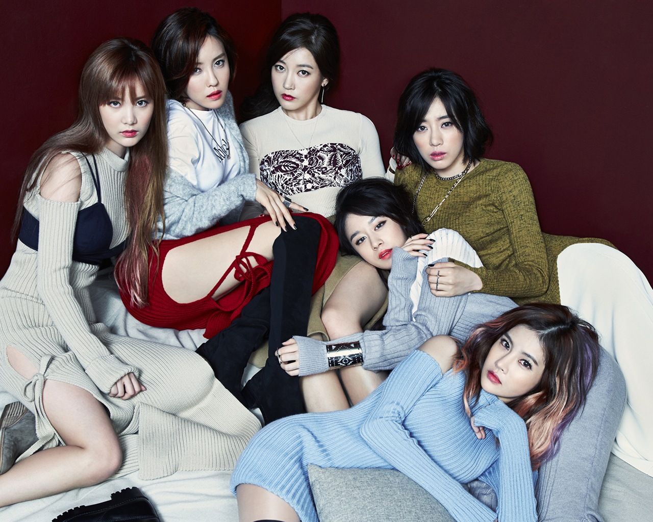 T-ARA Music Group, filles coréenne fond d'écran HD #7 - 1280x1024