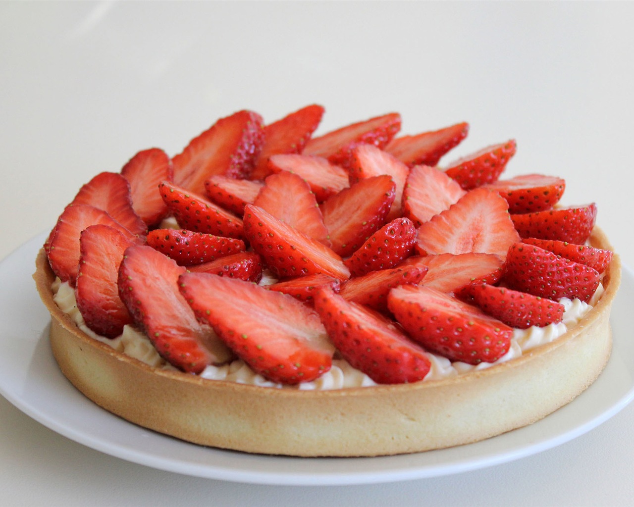 맛있는 딸기 케이크의 HD 배경 화면 #11 - 1280x1024