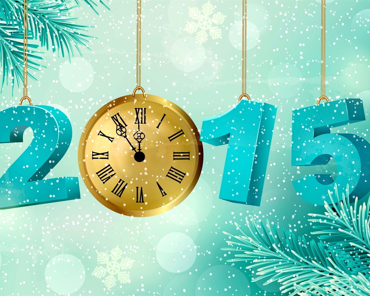 2015 Nový rok téma HD Tapety na plochu (1) #2 - 1280x1024