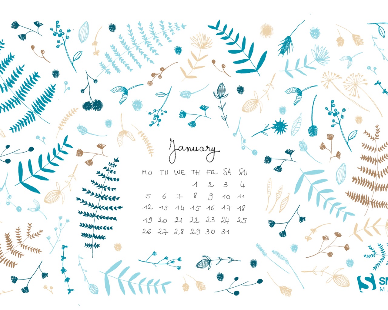 Januar 2015 Kalender Wallpaper (2) #20 - 1280x1024