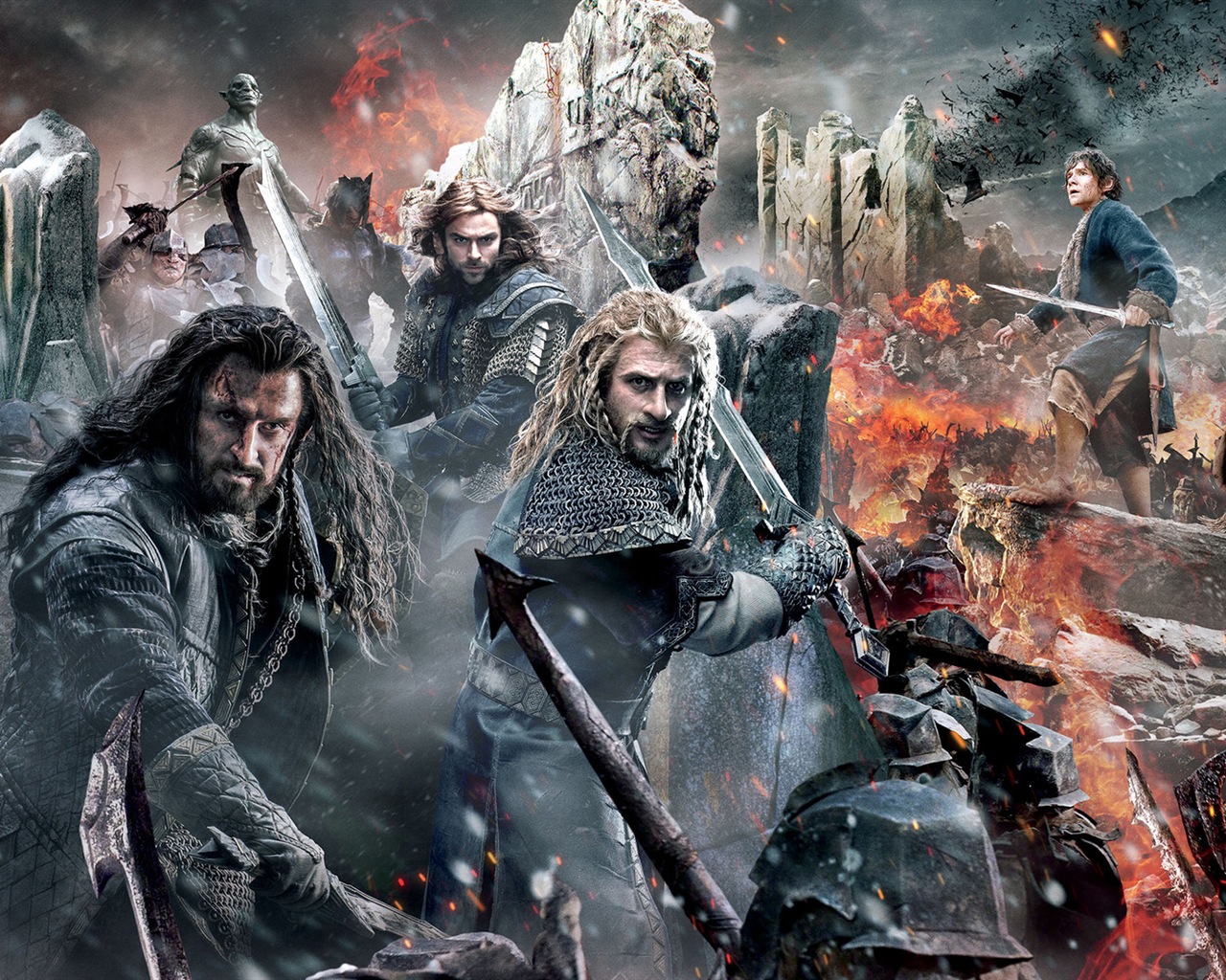 The Hobbit: The Battle of the Five Armies 霍比特人3：五軍之戰高清壁紙 #1 - 1280x1024