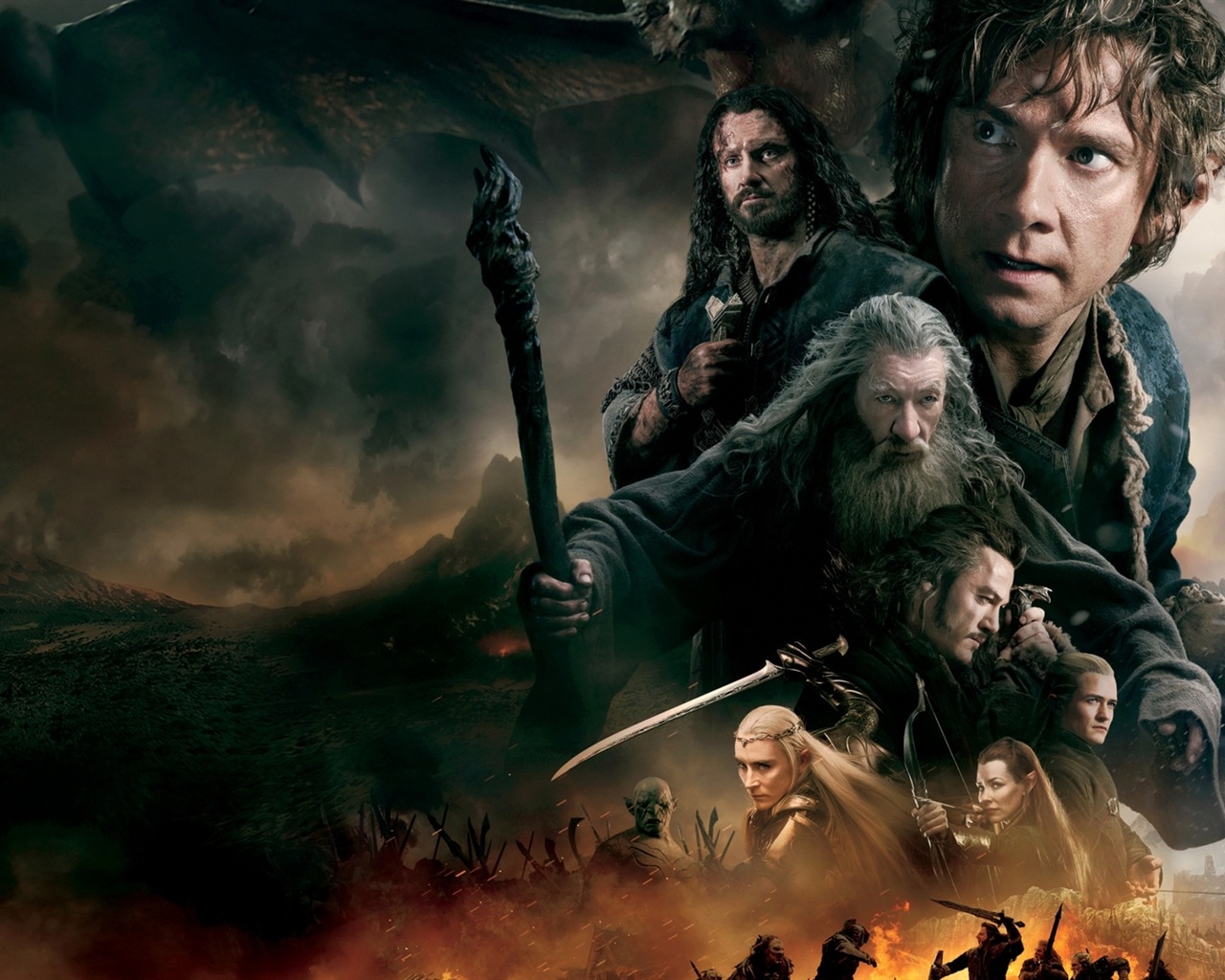 The Hobbit: The Battle of the Five Armies 霍比特人3：五軍之戰高清壁紙 #10 - 1280x1024
