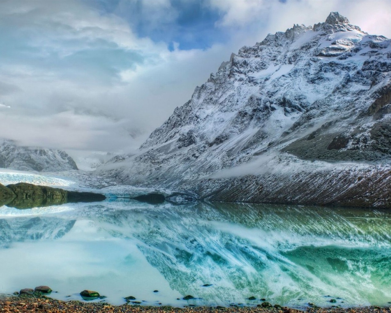 Neige d'hiver fonds d'écran HD magnifique de paysages #9 - 1280x1024