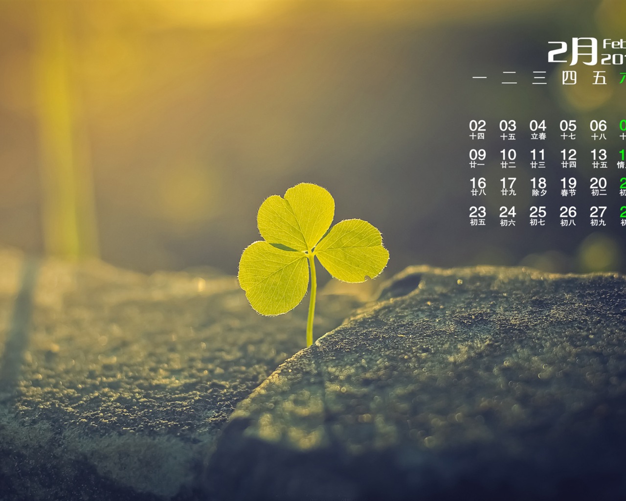 Februar 2015 Kalender Wallpaper (1) #19 - 1280x1024