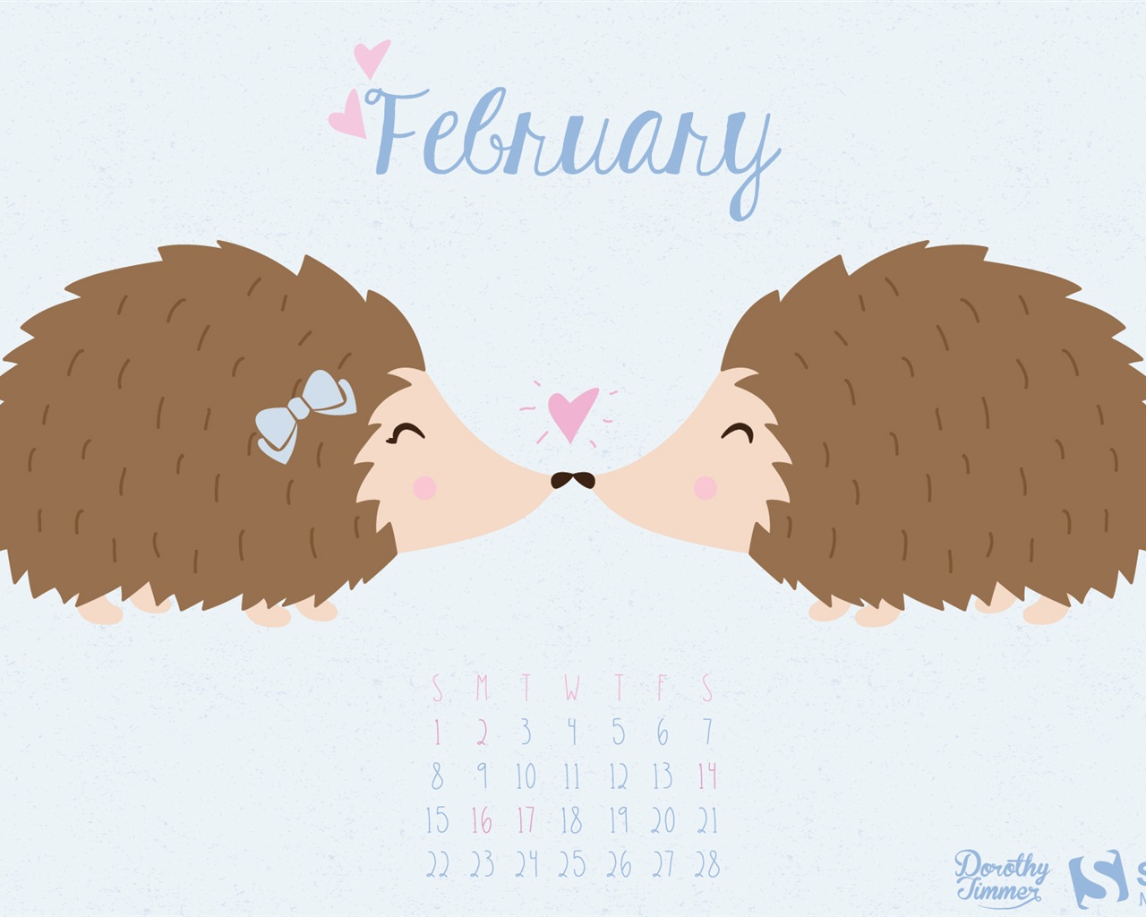 Februar 2015 Kalender Wallpaper (2) #9 - 1280x1024