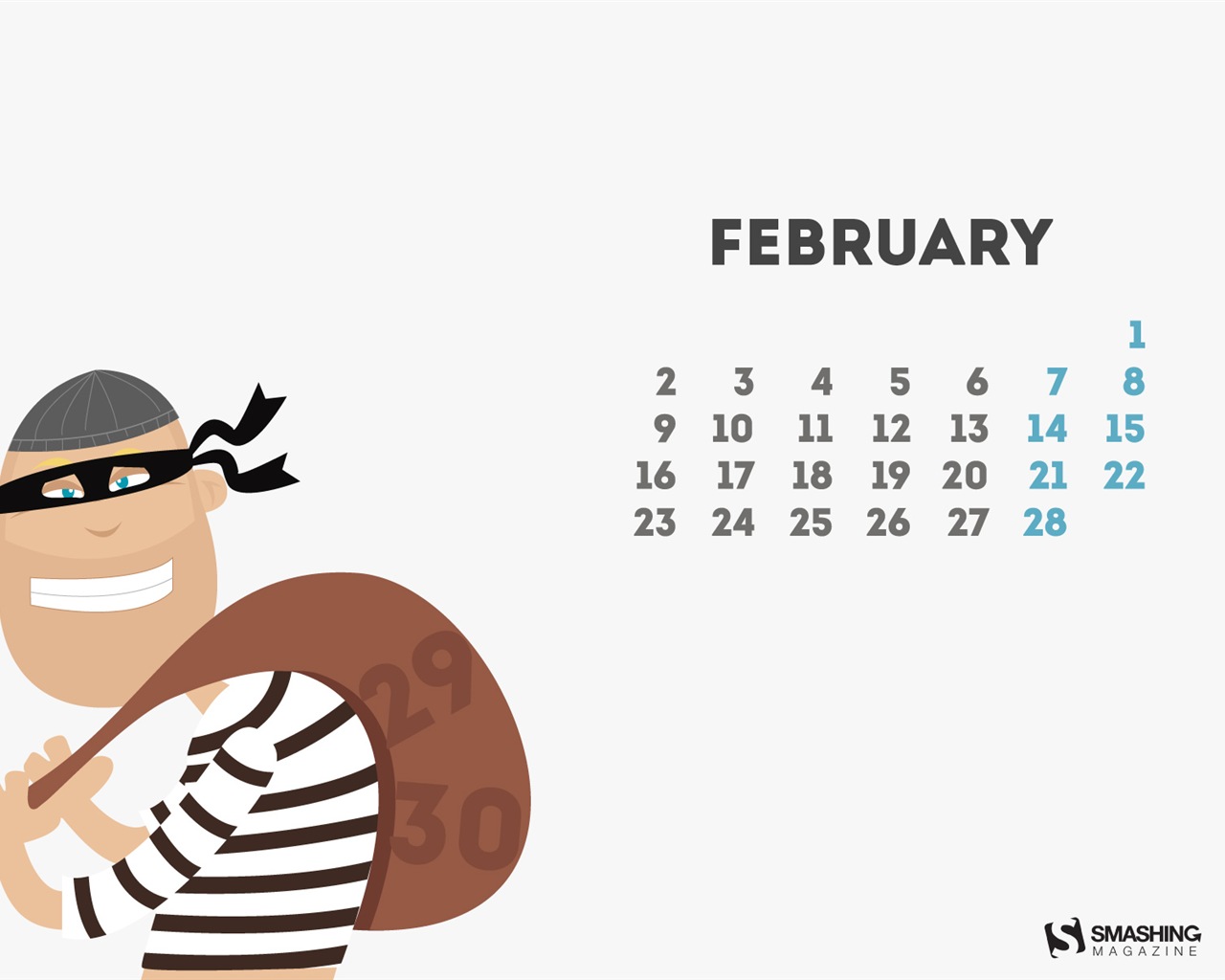 Februar 2015 Kalender Wallpaper (2) #18 - 1280x1024