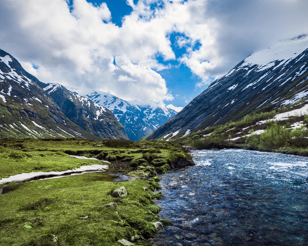 북유럽의 아름다운 자연 경관의 HD 배경 화면 #6 - 1280x1024