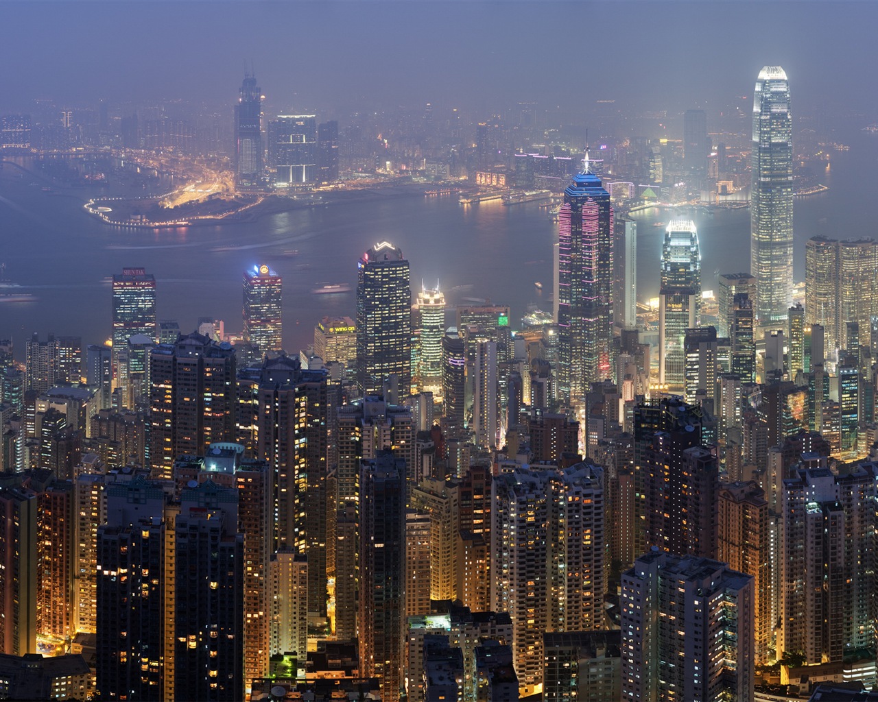 香港の都市景観の美しいHDの壁紙 #11 - 1280x1024