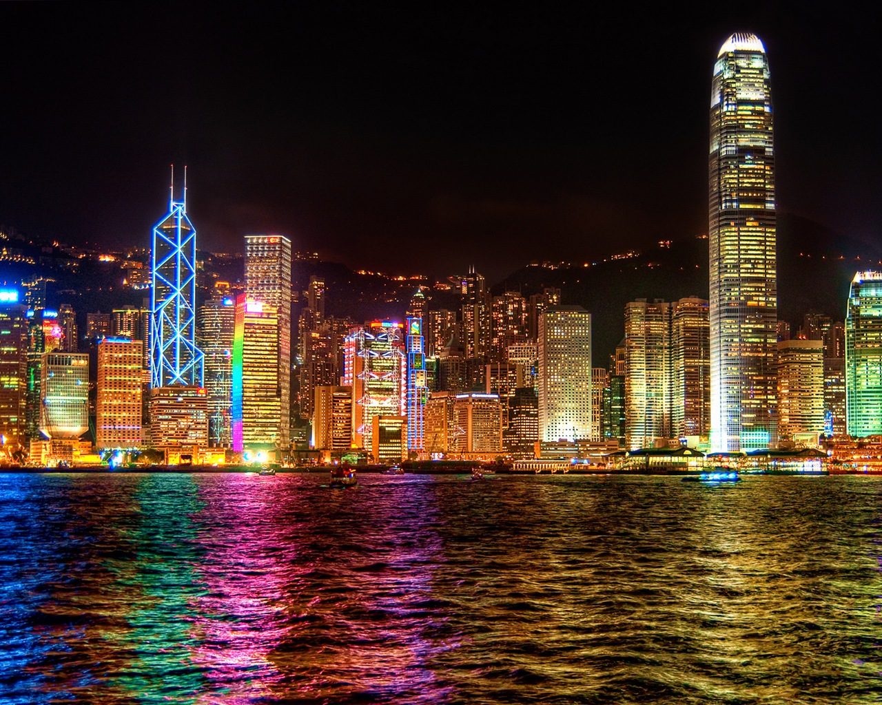 Paysage urbain beaux fonds d'écran HD de Hong Kong #13 - 1280x1024