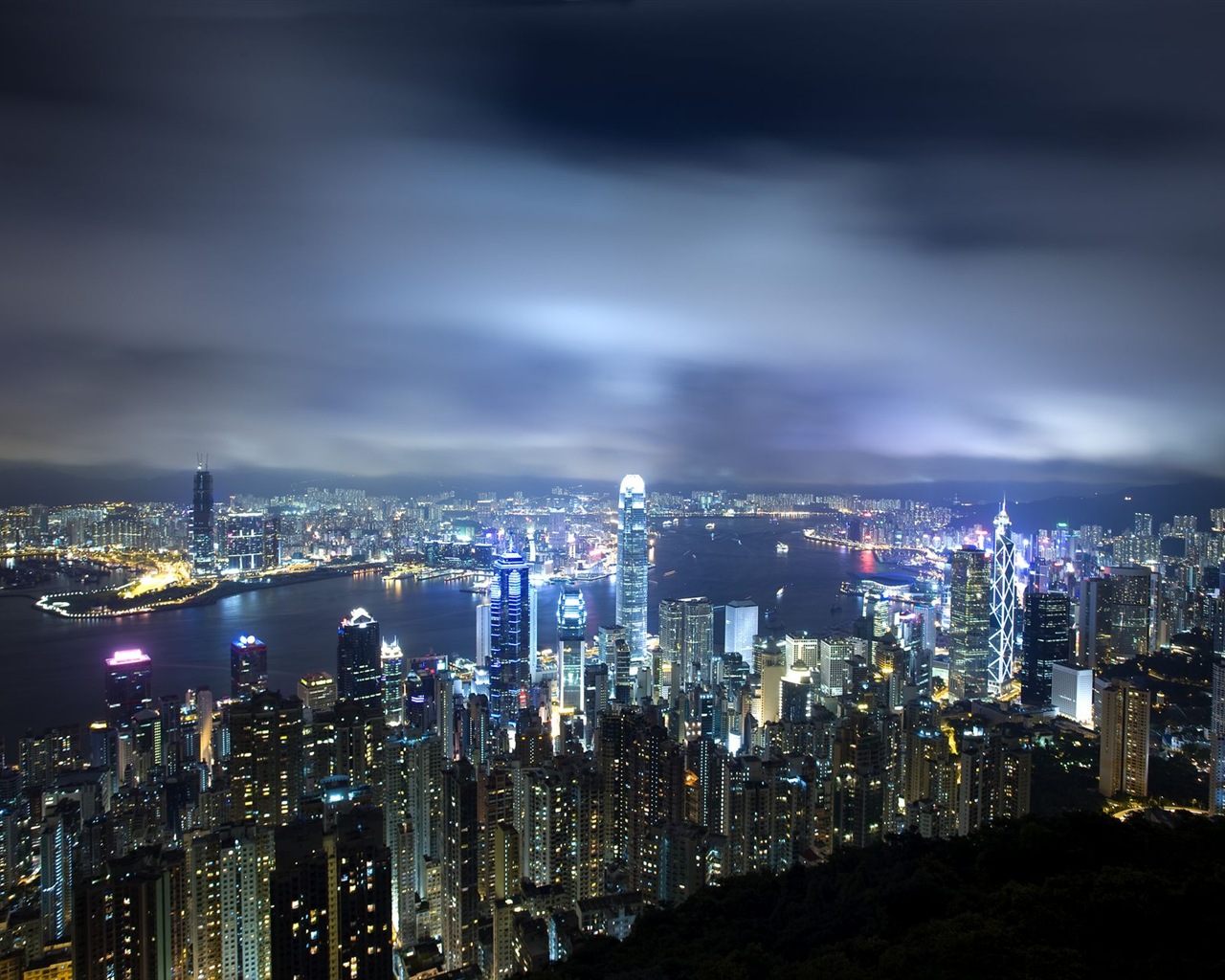 Paysage urbain beaux fonds d'écran HD de Hong Kong #16 - 1280x1024