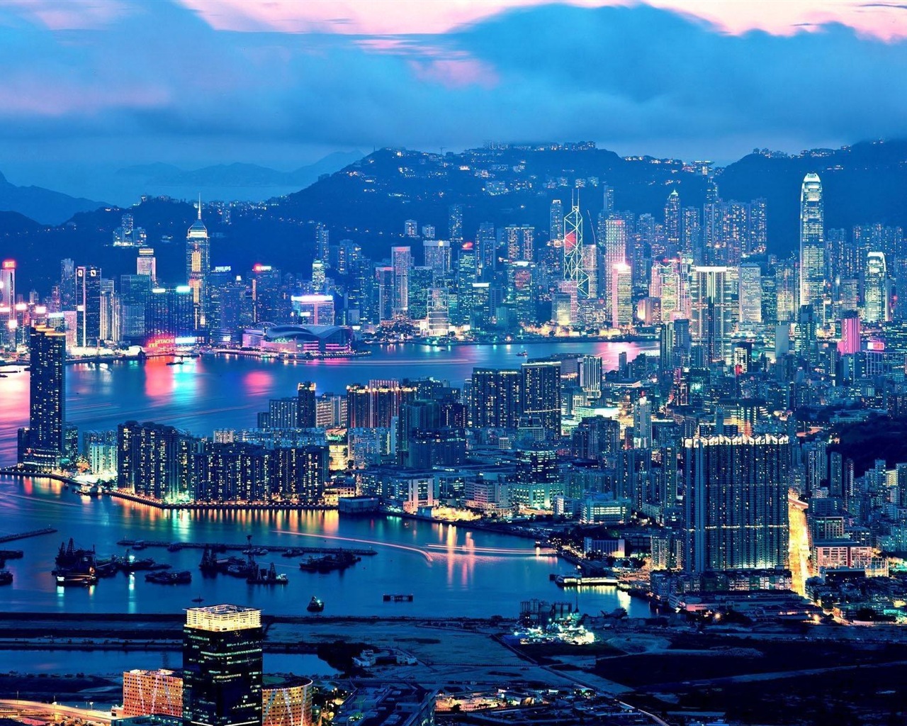 美麗的香港 城市景觀 高清壁紙 #17 - 1280x1024