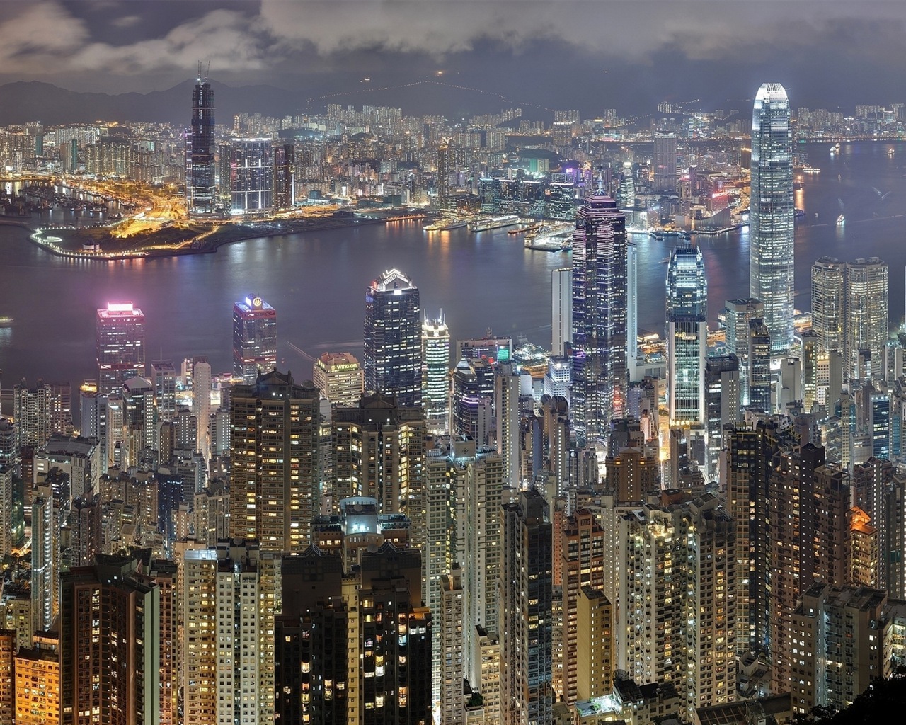 香港の都市景観の美しいHDの壁紙 #18 - 1280x1024