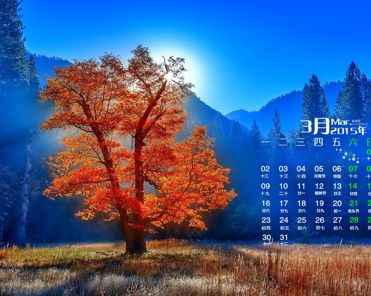 03. 2015 Kalendář tapety (1) #16 - 1280x1024