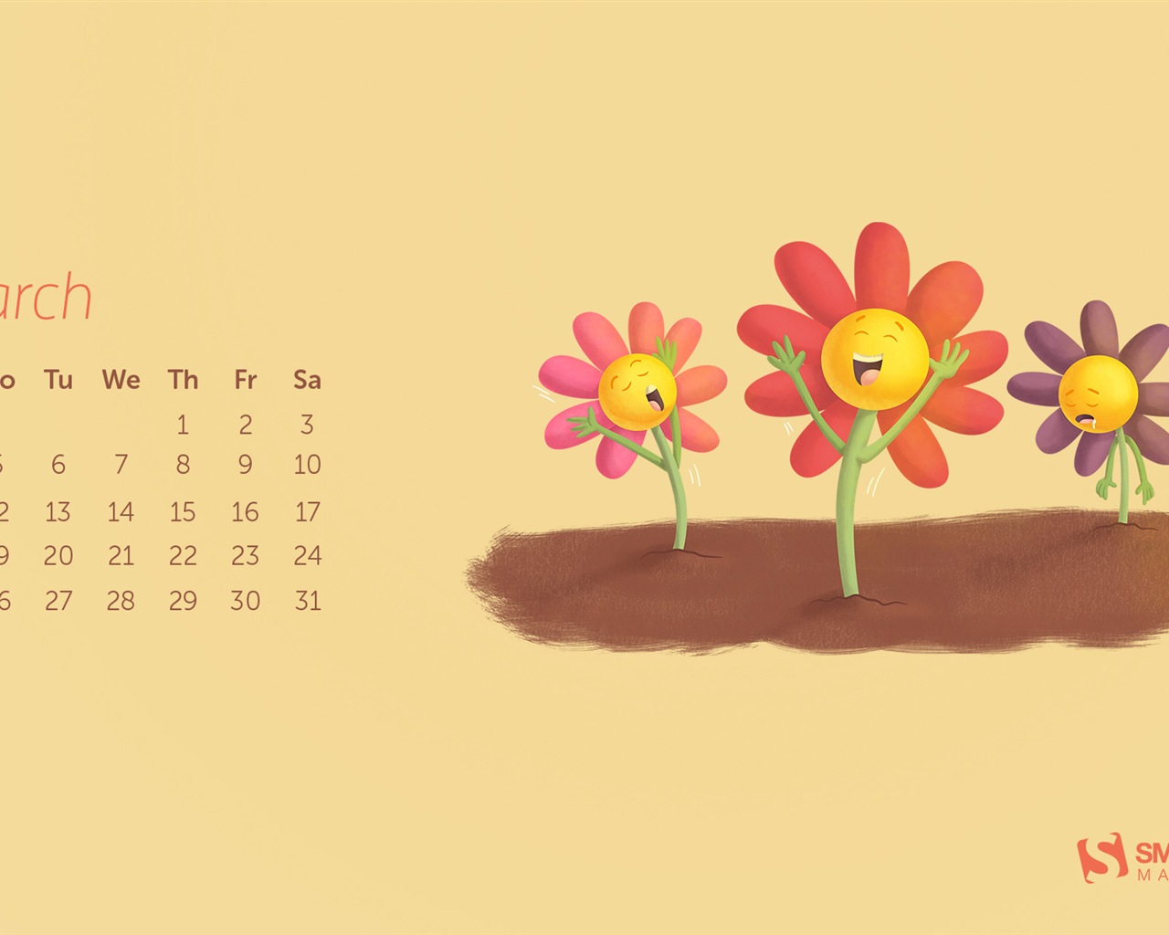 March 2015 Calendar wallpaper (2) #20 - 1280x1024