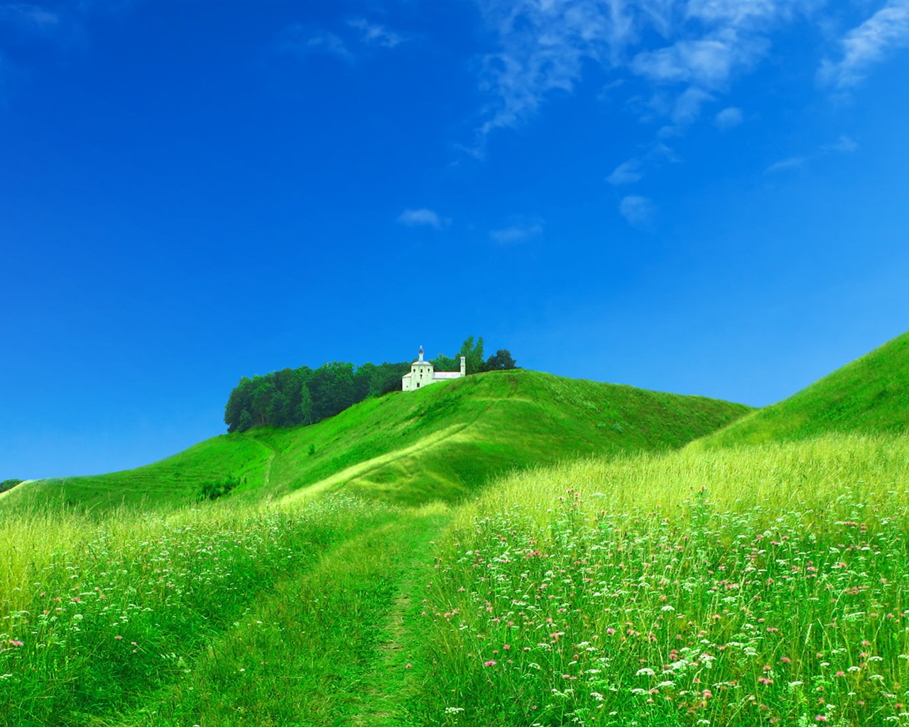 Belle couleur, décor naturel de fonds d'écran HD #2 - 1280x1024