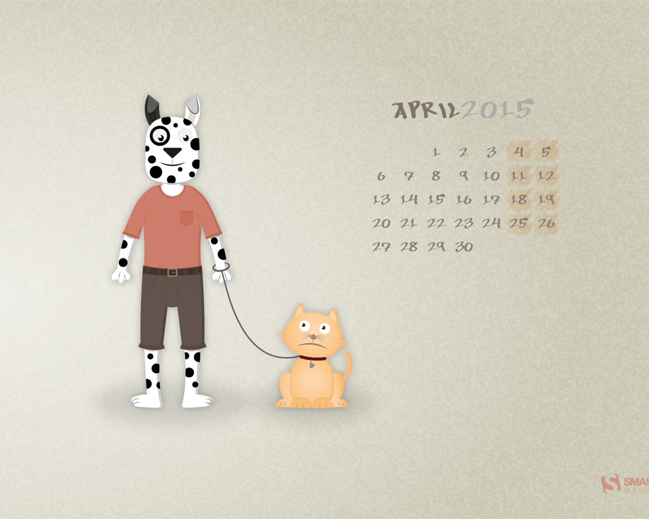 April 2015 Kalender Wallpaper (1) #2 - 1280x1024