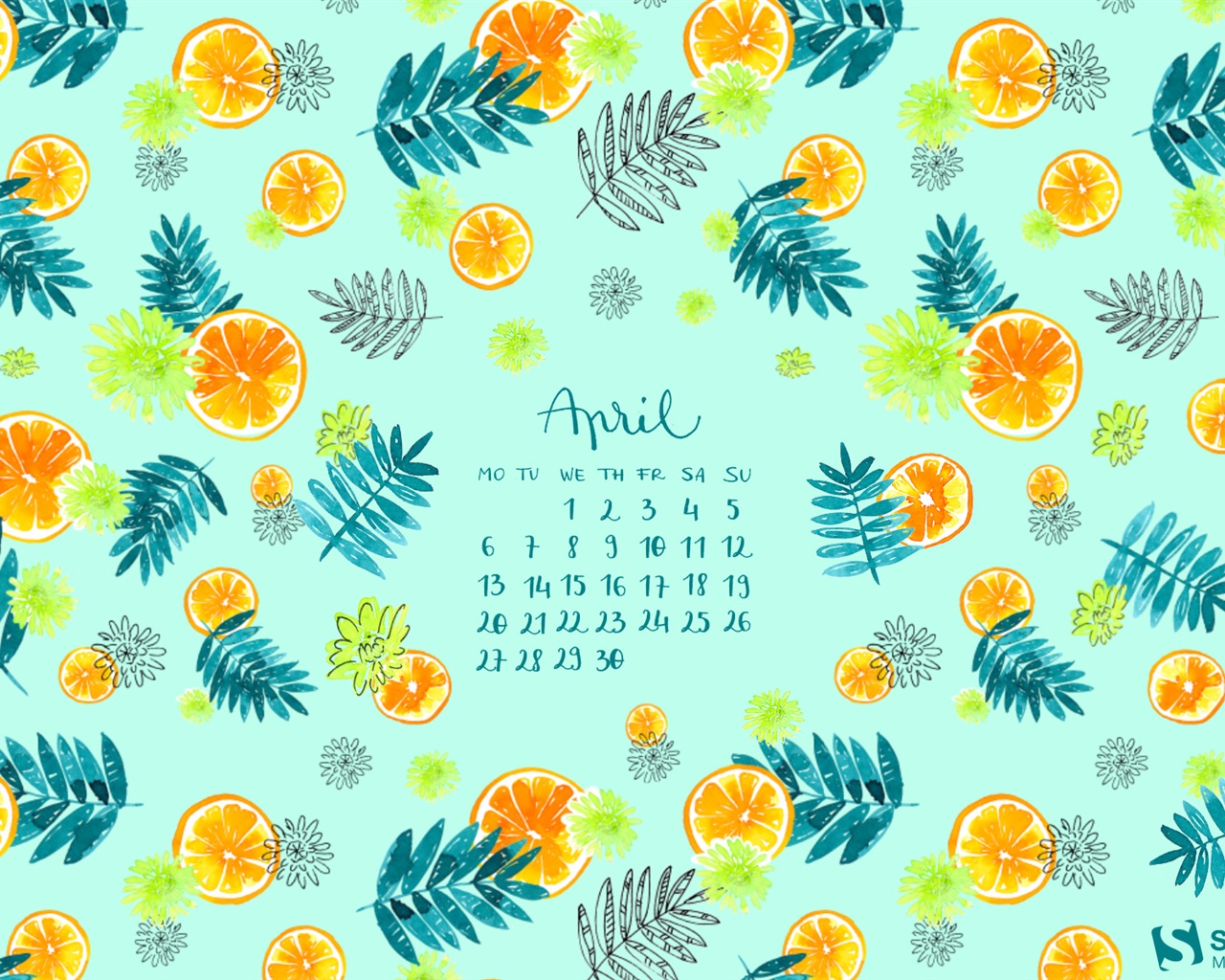 April 2015 Kalender Wallpaper (1) #9 - 1280x1024