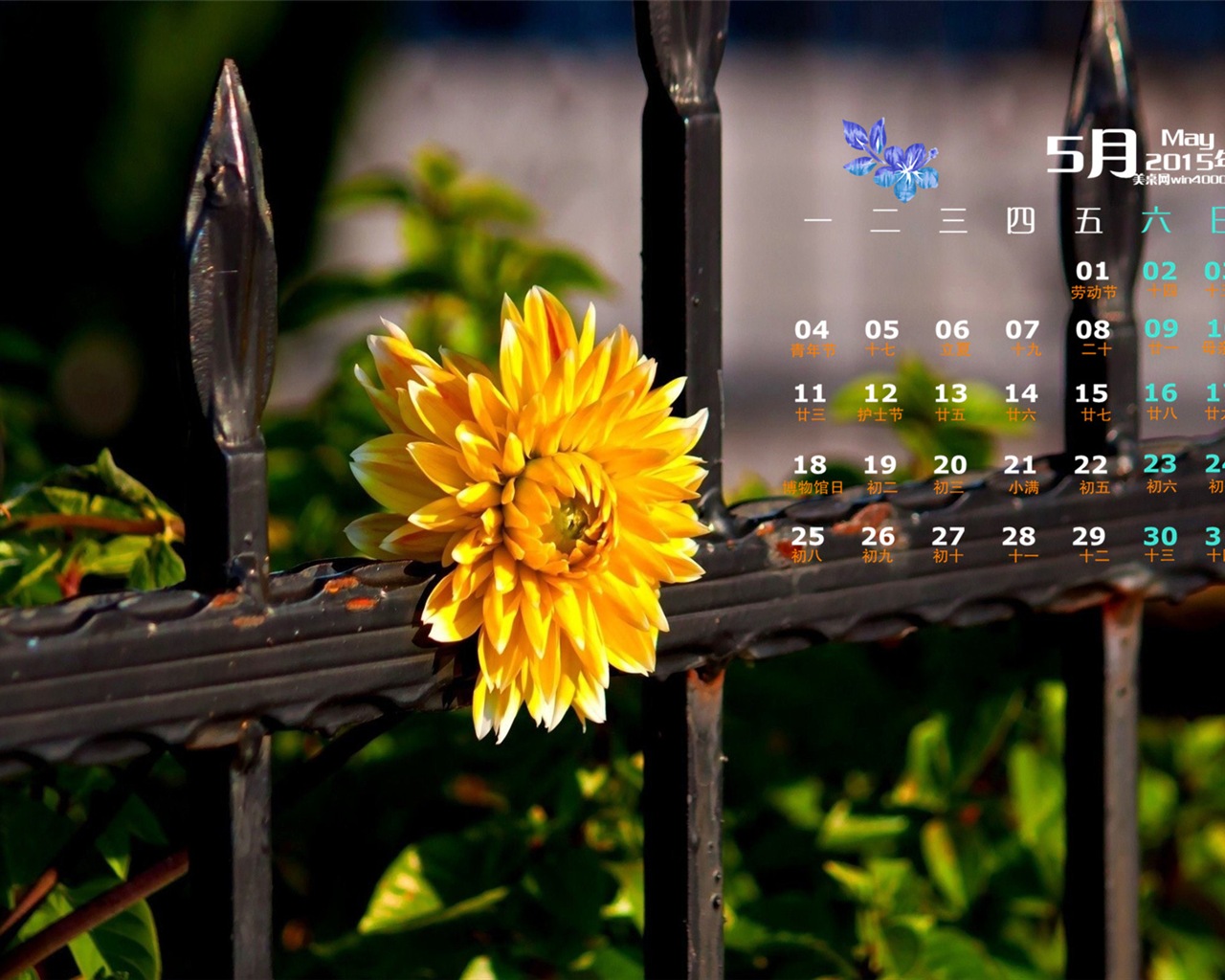 Mai 2015 Kalender Wallpaper (2) #3 - 1280x1024