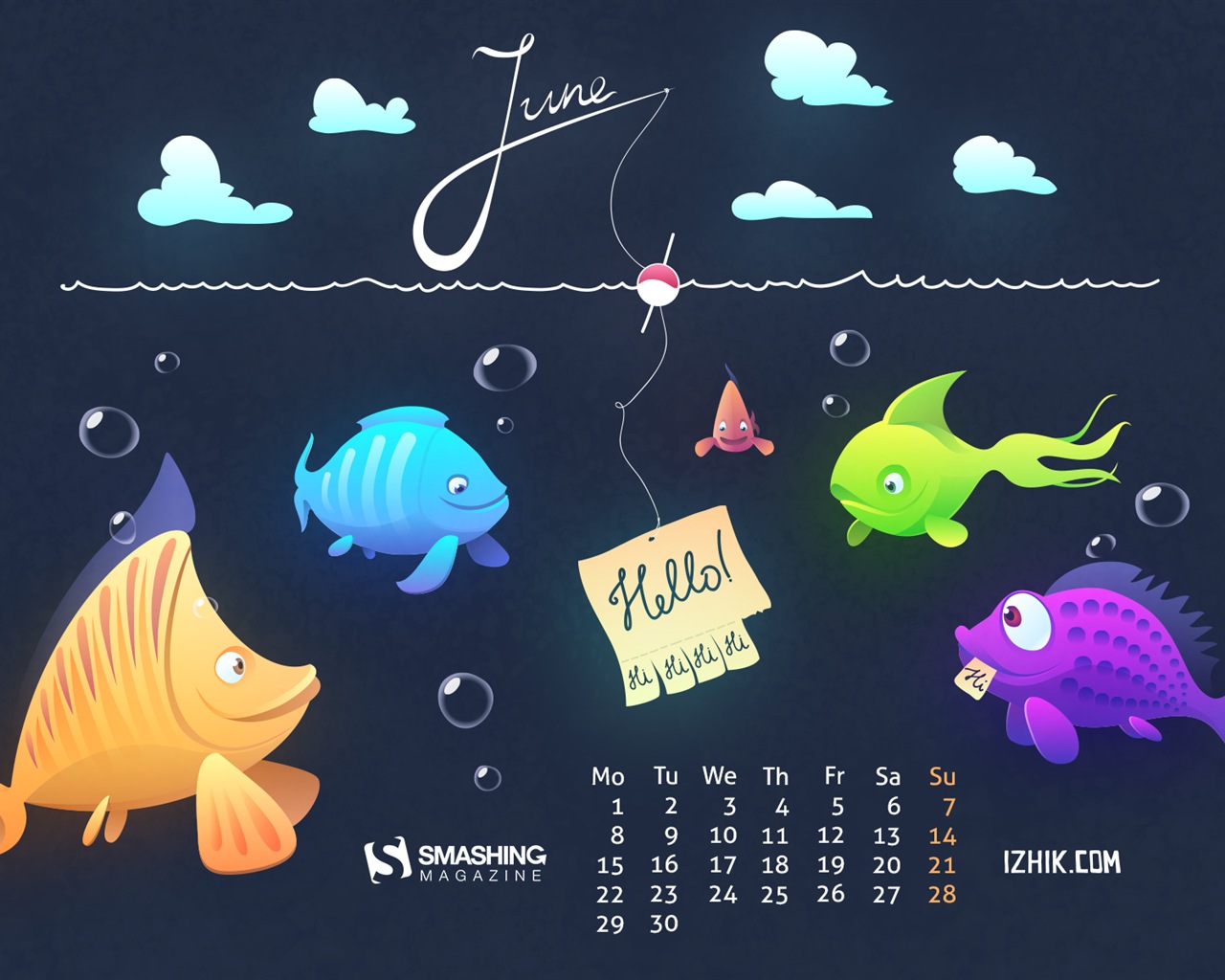 June 2015 calendar wallpaper (2) #4 - 1280x1024