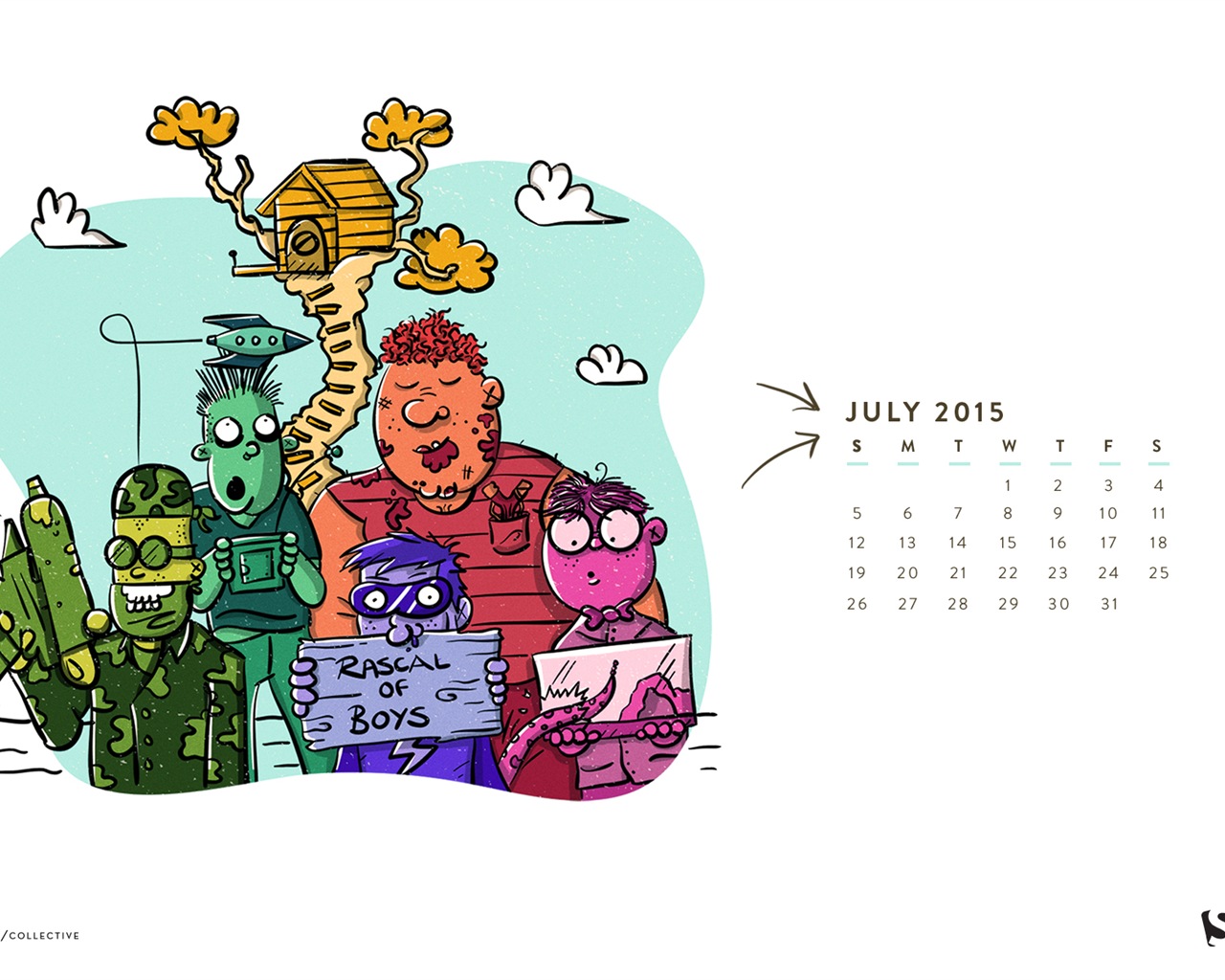 07. 2015 kalendář tapety (2) #9 - 1280x1024